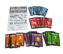 Angry Birds Knock On Wood Playing Cards Set Replacement Pieces Plus Instructions - £7.82 GBP