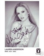 Lauren Anderson hand signed Playboy playmate promo photo - £27.94 GBP