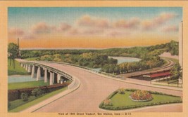 Des Moines Iowa IA 18th Street Viaduct Postcard C34 - $2.99