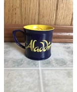 Disney Purple Aladdin Mug Yellow Inside Genie with lamp Inside - $27.76