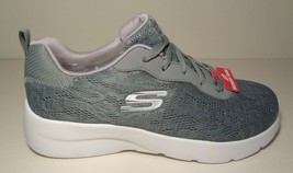 Skechers Size 7.5 M DYNAMIGHT HOMESPUN Grey Lavender Sneakers New Women&#39;... - £69.12 GBP