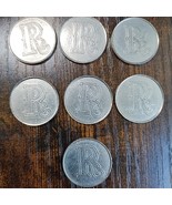 Lot Of (7) The Letter R Casino Gaming Tokens - $27.71