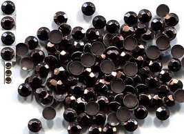 720 Rhinestuds Faceted Metal 5mm Brown Hot Fix 5 Gross - £10.01 GBP