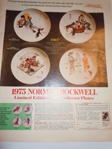 Vintage Joy&#39;s Limited Edition Norman Rockwell Plates Print Magazine Adve... - $4.99