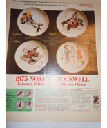 Vintage Joy&#39;s Limited Edition Norman Rockwell Plates Print Magazine Adve... - £3.92 GBP
