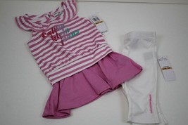 CALVIN KLEIN JEANS Toddler Girl 2 Piece Shirt and Pants Set size 3T New - £15.52 GBP