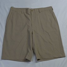 PGA Tour 34 x 10&quot; Khaki Performance Tech Golf Chino Shorts - £10.50 GBP