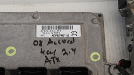 08  Honda Accord 2.4L AT ECU ECM Control Module W/ Immo & Key 37820-R42-A56 image 2