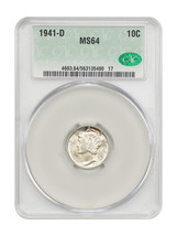 1941-D 10C CACG MS64 - $40.74