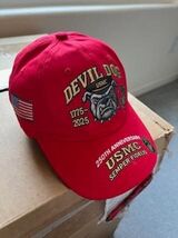Devil Dog - USMC on a red ball cap with rear adjustabe strap - €25,75 EUR