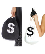 Money Bag Drawstring Pouch Dollar Signs Bank Robber Gangster Costume 997980 - $12.74