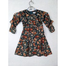 Ivy City 3T Floral Dress For Girls Green Orange - £47.09 GBP