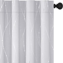 Deconovo White Curtains 84 Inches Long for Bedroom - Light Blocking Window - £35.87 GBP