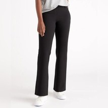 Quince Womens Ultra-Stretch Ponte Bootcut Pant Black Pull On Petite M - $24.01
