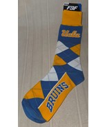 UCLA Bruins FBF Crew Socks Unisex Size OSFM Men 5-12 Crew Plaid Blue/Yel... - $9.89