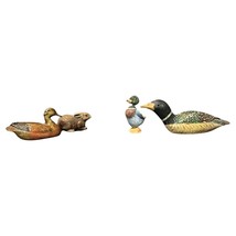 Set of 4 Small Animal Figurines - Duck and Rabbit Statuettes - 2Y30 - $103.31 CAD