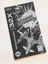 Shadow Squadron Sega 32x Noir Blanc Remplacement Manuel - $20.84