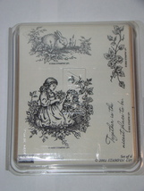 Set of 4 - 2002 STAMPIN&#39; UP! - Tender Toile - Rubber Stamps - £11.95 GBP