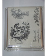 Set of 4 - 2002 STAMPIN&#39; UP! - Tender Toile - Rubber Stamps - $20.51 CAD
