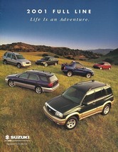 2001 Suzuki full line US brochure catalog SWIFT VITARA ESTEEM 01 - $8.00
