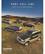 2001 Suzuki full line US brochure catalog SWIFT VITARA ESTEEM 01 - €7,84 EUR