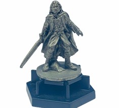 Lord of the Rings pewter figurine game piece Trivial Pursuit horn abbot Aragorn - £11.63 GBP