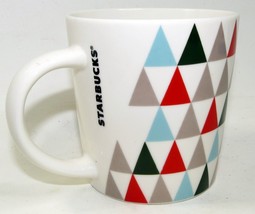 Starbucks Holiday Triangle Christmas Tree Coffee Tea Mug Cup 14oz - $17.10