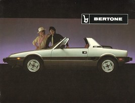 1984/1985 Bertone X1/9 sales brochure sheet US Fiat IAI - $8.00