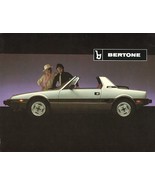 1984/1985 Bertone X1/9 sales brochure sheet US Fiat IAI - $8.00
