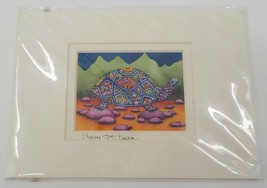 Holly Kitaura Fine Art Print Painted Sea Turtle 6X8 Matted 2.5X3.5 Signd Picture - £12.75 GBP
