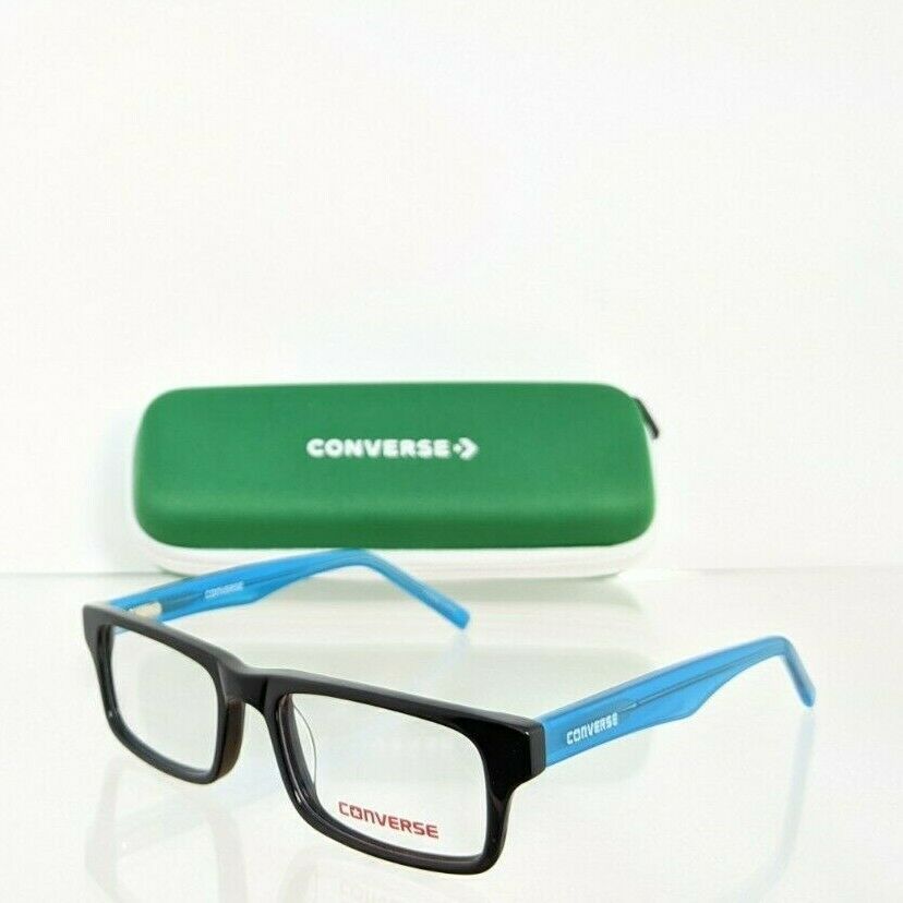 Brand New Authentic Converse Eyeglasses K003 Black Blue 45mm Frame - $29.69