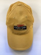 Miller Genuine Draft Beer Adjustable Hat Yellow Baseball Cap Embroidered - $8.90