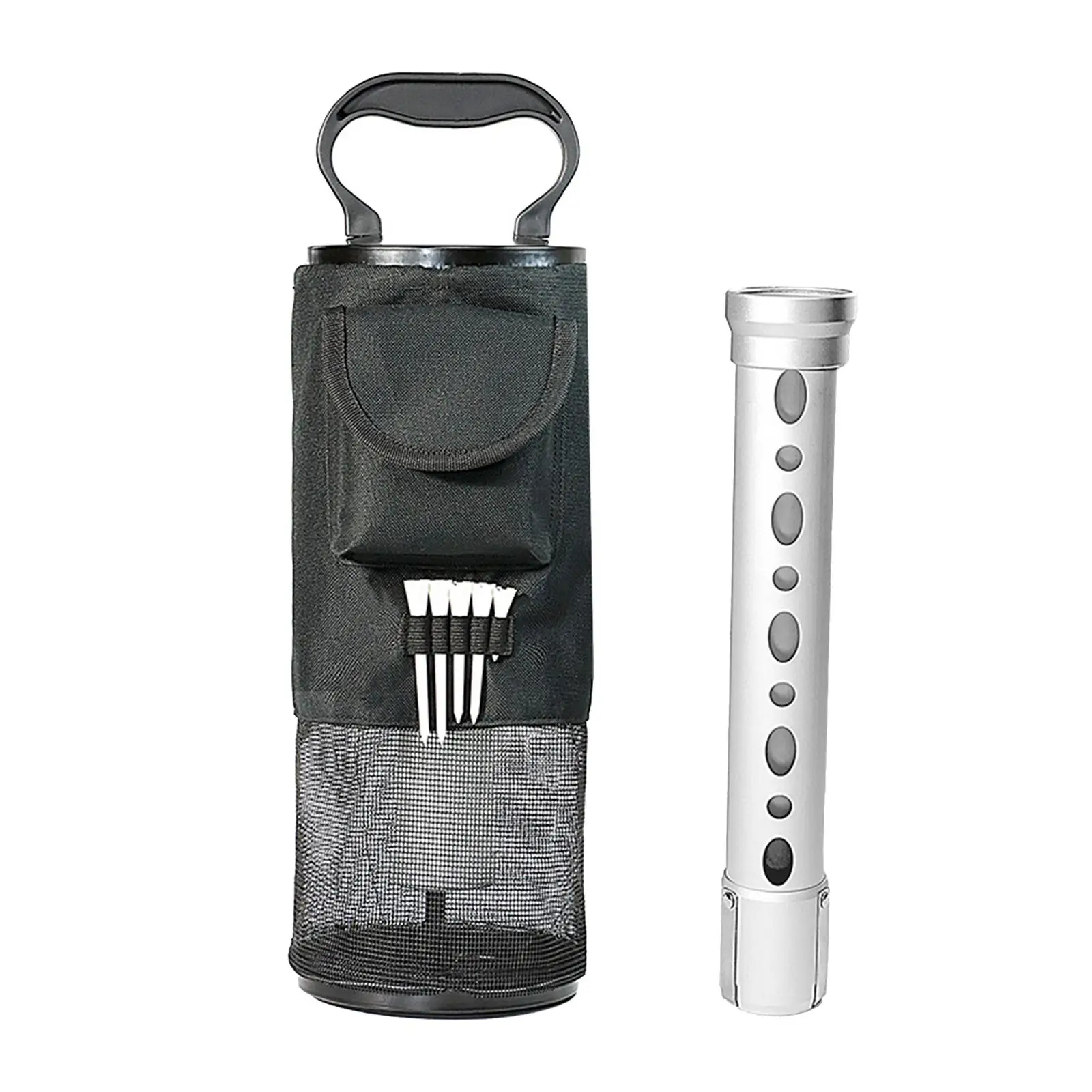 Golf Ball Retriever with Storage Bag Aluminium  Accessories - £137.21 GBP