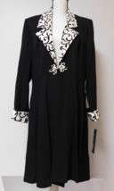 David Rose Black Dress with black and white Jacket Size 16 - £38.88 GBP