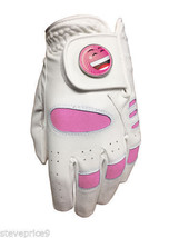 Junior Niñas Todo Clima Golf Guante. Pequeño. Rosa Bola Marcador Guiño , Zurdos - $9.13