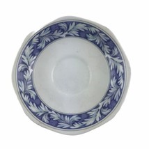 Wedgwood of Etruria Laurel Blue White Stoneware China Saucer 5-5/8&quot; England - £4.62 GBP