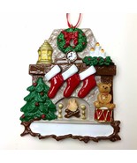 Fireplace Stockings 3 4 5 6 Personalized Christmas Ornament Kit - £13.01 GBP+