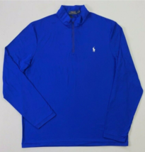 Polo Ralph Lauren 1/4 Zip Long Sleeve Polyester/Elastane Shirt Medium NWT - £42.46 GBP