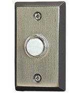 NuTone NB2133P Recess Mount Decorative Door Chime Push Button, Pewter SM... - £11.27 GBP