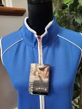 Orvis Womens Blue Polyester Sleeveless Full Zip Front Casual Jacket Vest... - $35.00