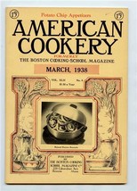 American Cookery March 1938 Boston Cooking School Tiffin Salad Garden Recipes - £10.91 GBP