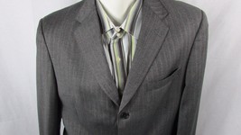 DANIEL CREMIEUX Loro Piana Italy gray brown striped sport coat blazer  42L - £11.66 GBP