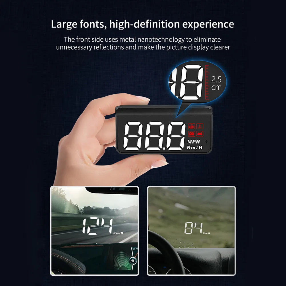 1Pcs Auto OBD2 GPS Head-Up Display Auto Electronics HUD Projector Display - £20.28 GBP+