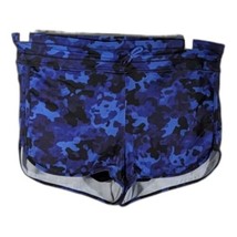 Athleta Running Shorts Blue Camo Print with Liner Womens Size Large L - $23.76