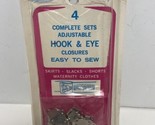Penn Hook and Eye Closures 4 Complete Sets Vintage Japan Sealed - £5.40 GBP