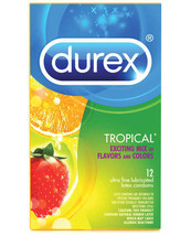 Durex Tropical Color &amp; Scents Condoms - Box of 12 - £17.38 GBP