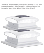 Solar Post Cap Lights Outdoor, 2 Modes 24 LED Solar Powered Fence 2 Pack... - $374.05 MXN