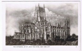 Postcard RPPC The Cathedral Of St John The Divine New York City - $4.94