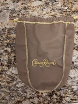 CROWN ROYAL TAN BROWN DRAWSTRING CARRY BOTTLE BAG EMPTY 9&quot;X7&quot; BRAND NEW+++ - $5.93