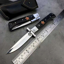 Russian Finka Black NKVD Outdoor Survival Pocket Knife Flipper Folding K... - £25.55 GBP